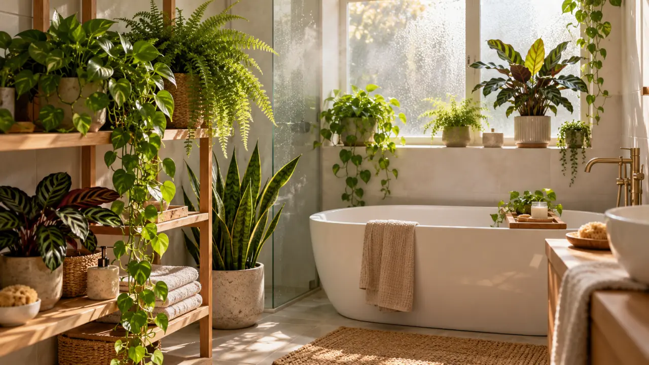 Plantes pour salle de bain : la lumière compte plus que l’humidité