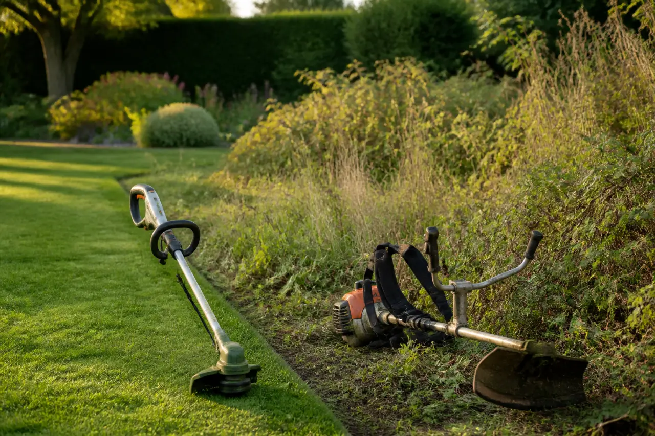Coupe-bordure ou débroussailleuse : finition, hautes herbes, ronces, que choisir ?