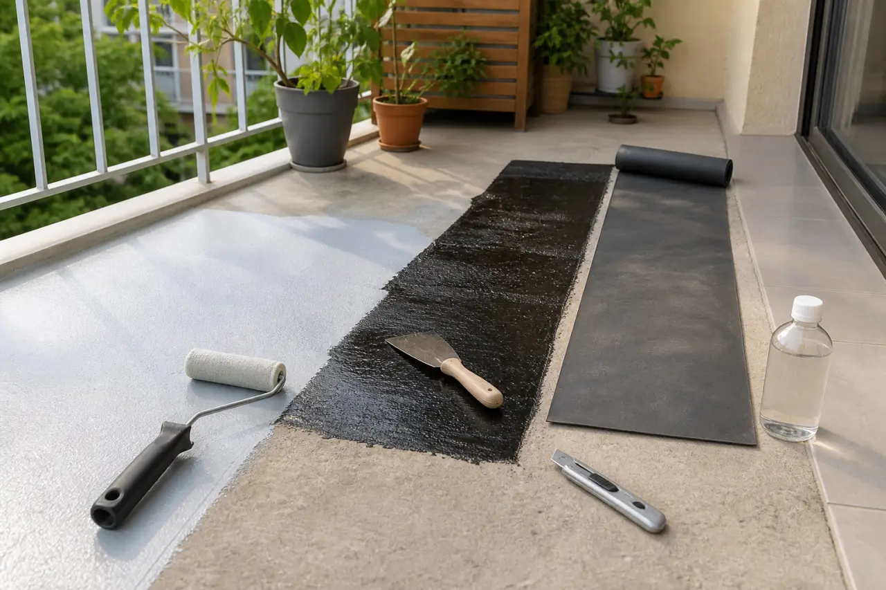 Balcon étanchéité : choisir entre SEL, membrane bitumineuse, EPDM ou hydrofuge selon l’état du support